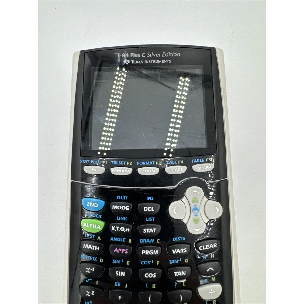 TI-84 Plus C Silver Edition Graphing Calculator‎ new battery, works well